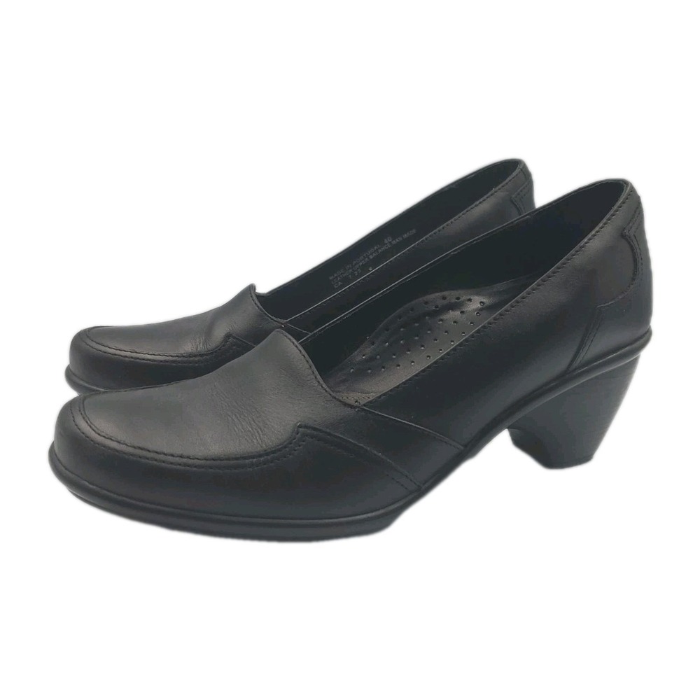 Dansko Womens‎ 9.5 - 10 M EUR 40 Black Leather High Heels Comfort Apron Toe